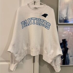 Nike Carolina Panthers Cropped Batwing Sweatshirt